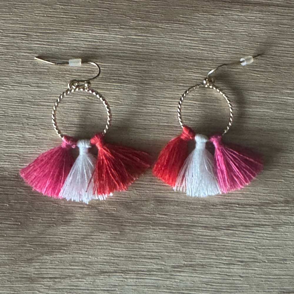 Talbots - Tassel Hoop Earrings